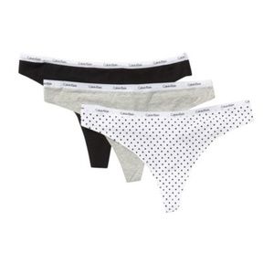 Calvin Klein Thong 3-Pack Med.